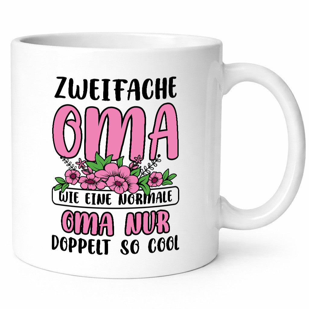 Zweifache Oma wie eine normale nur doppelt so cool lustiger Spruch Geschenk