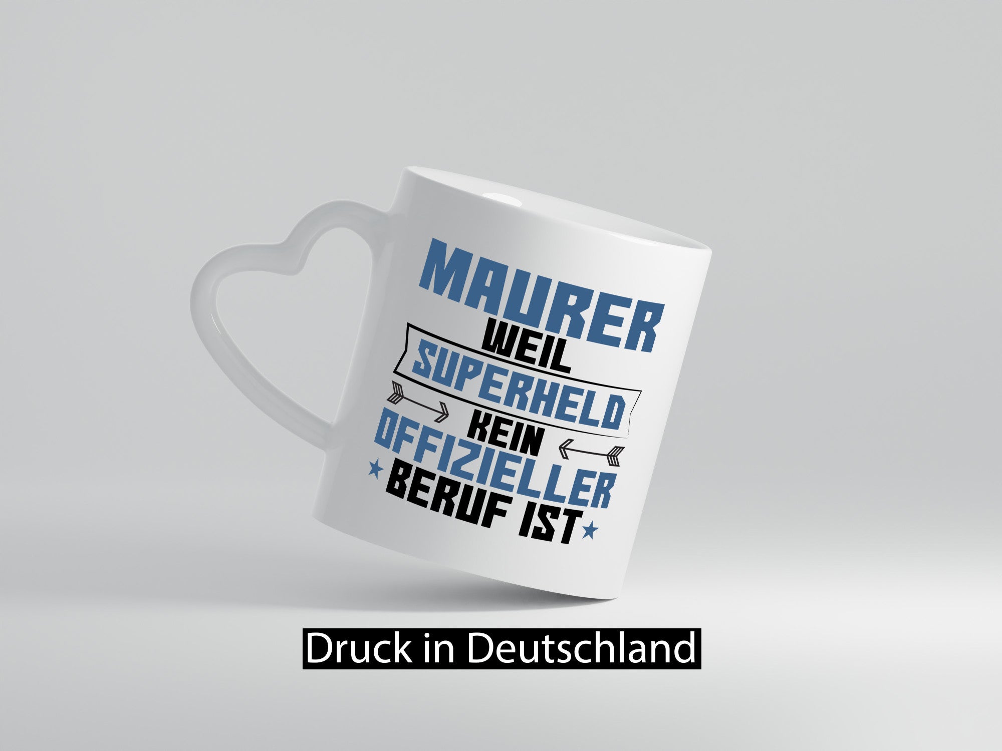 Superheld Maurer | Bau Handwerker Geschenkidee Humor Tasse