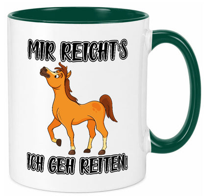 Ich geh reiten | Pferde Tasse Reiter Mädchen Humor Geschenkidee