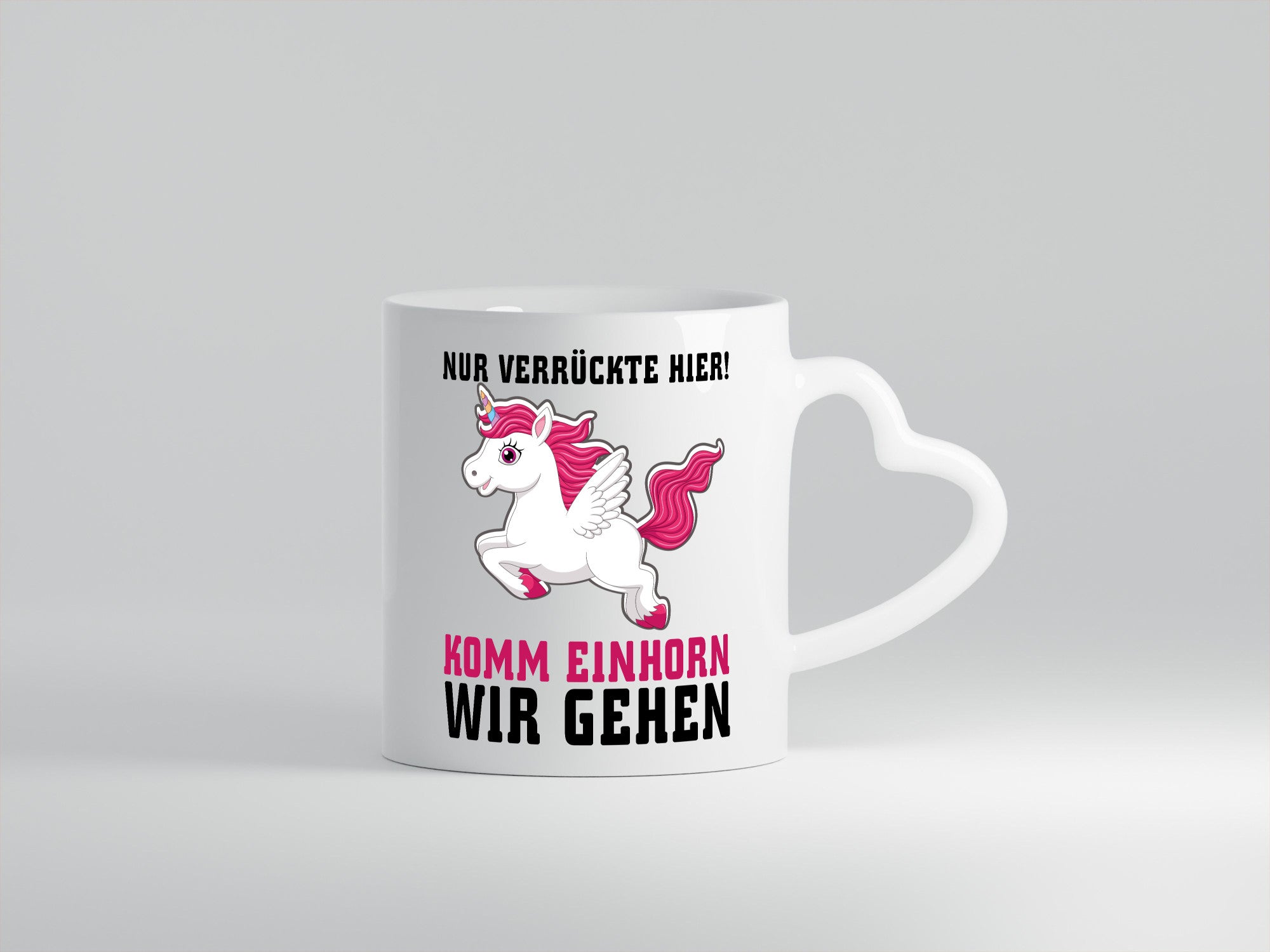 Komm Einhorn wir gehen lustig Humor Geschenkidee Geschenk Tasse