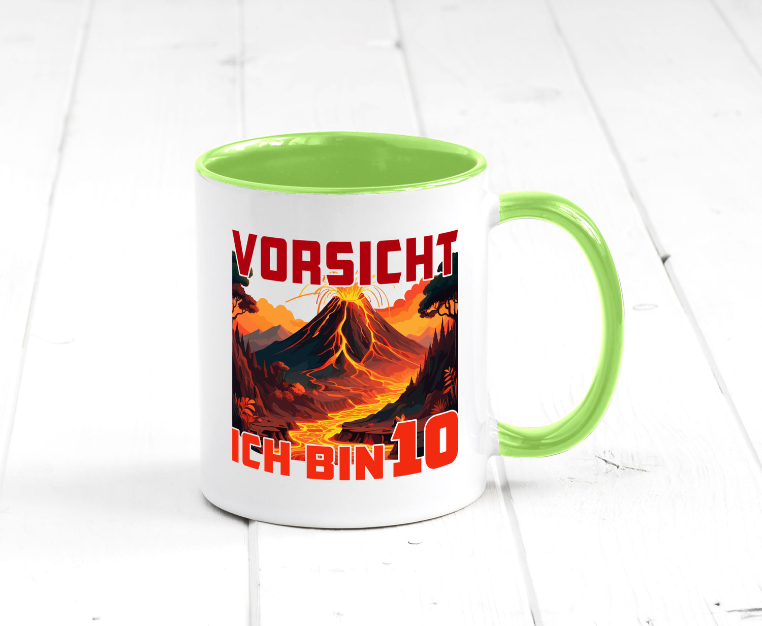 10. Geburtstag | 10 Jahre Vulkanausbruch Vulkan Humor Geschenkidee Tasse