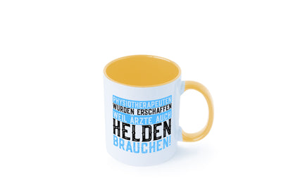 Physiotherapeut | Helden Therapeutin lustiger Spruch Humor Geschenkidee Tasse
