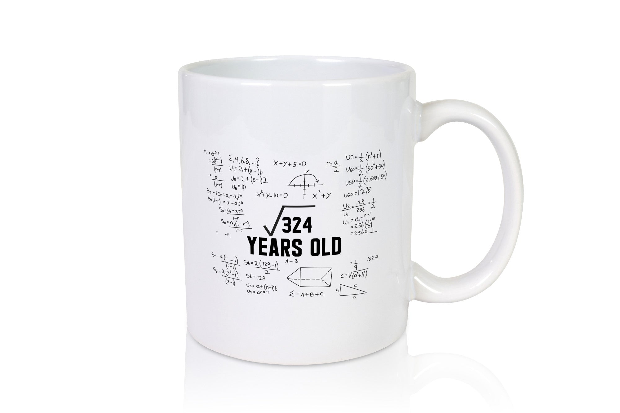 Quadratwurzel 324 | Geburtstag 18 Jahre Mathematik lustig Geschenkidee Geschenk