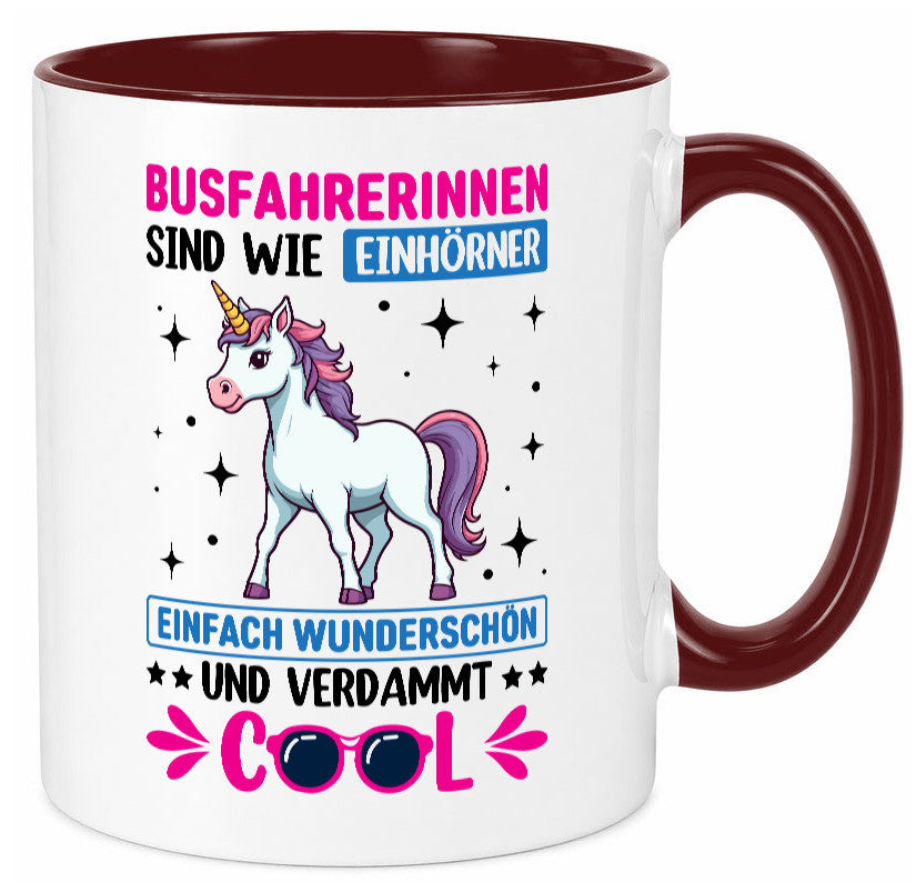 Bussfahrerinen sind wie einhorner | Einhorn Bussfahrerin Geschenkidee Humor