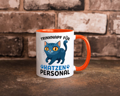 Katzen Personal | Katzenbesitzer Tasse Katze Humor vl2 Tierliebhaber