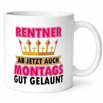 Gute Laune Rentner Humor Ruhestand Jubiläum Geschenkidee Tasse