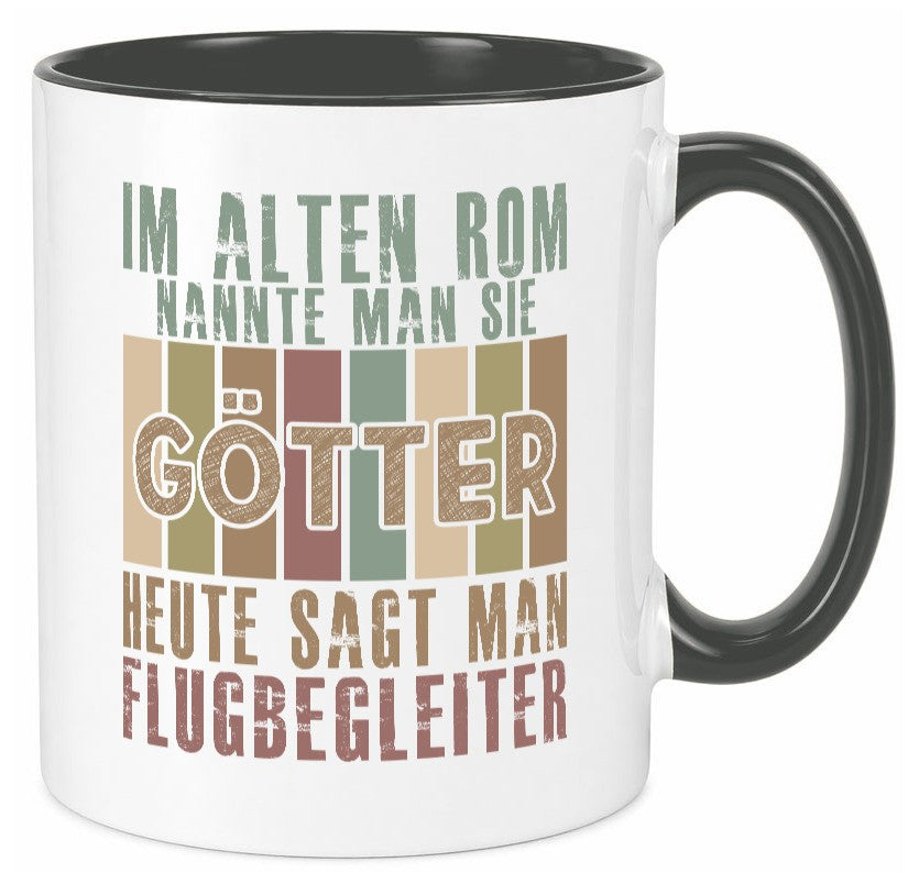 Heute sagt man: Flugbegleiter | Steward Flughafen Humor Geschenkidee Tasse