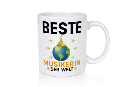 Welt Beste Musikerin | Musik Musikantin lustig Humor Geschenkidee Geschenk Tasse