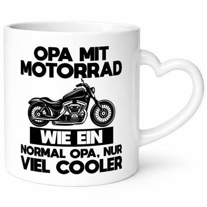 Opa mit Motorrad, viel cooler | Motorrad lustig Familie Geschenkidee Geschenk