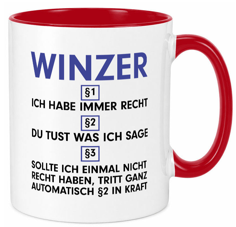 Ich habe immer Recht Winzer | Weinbauer Wein lustig Humor Geschenkidee Geschenk