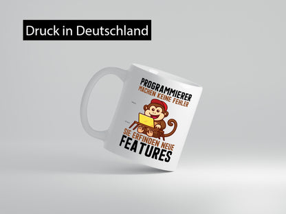 Programmierer machen keine Fehler | Features Affe am PC Geschenk Humor