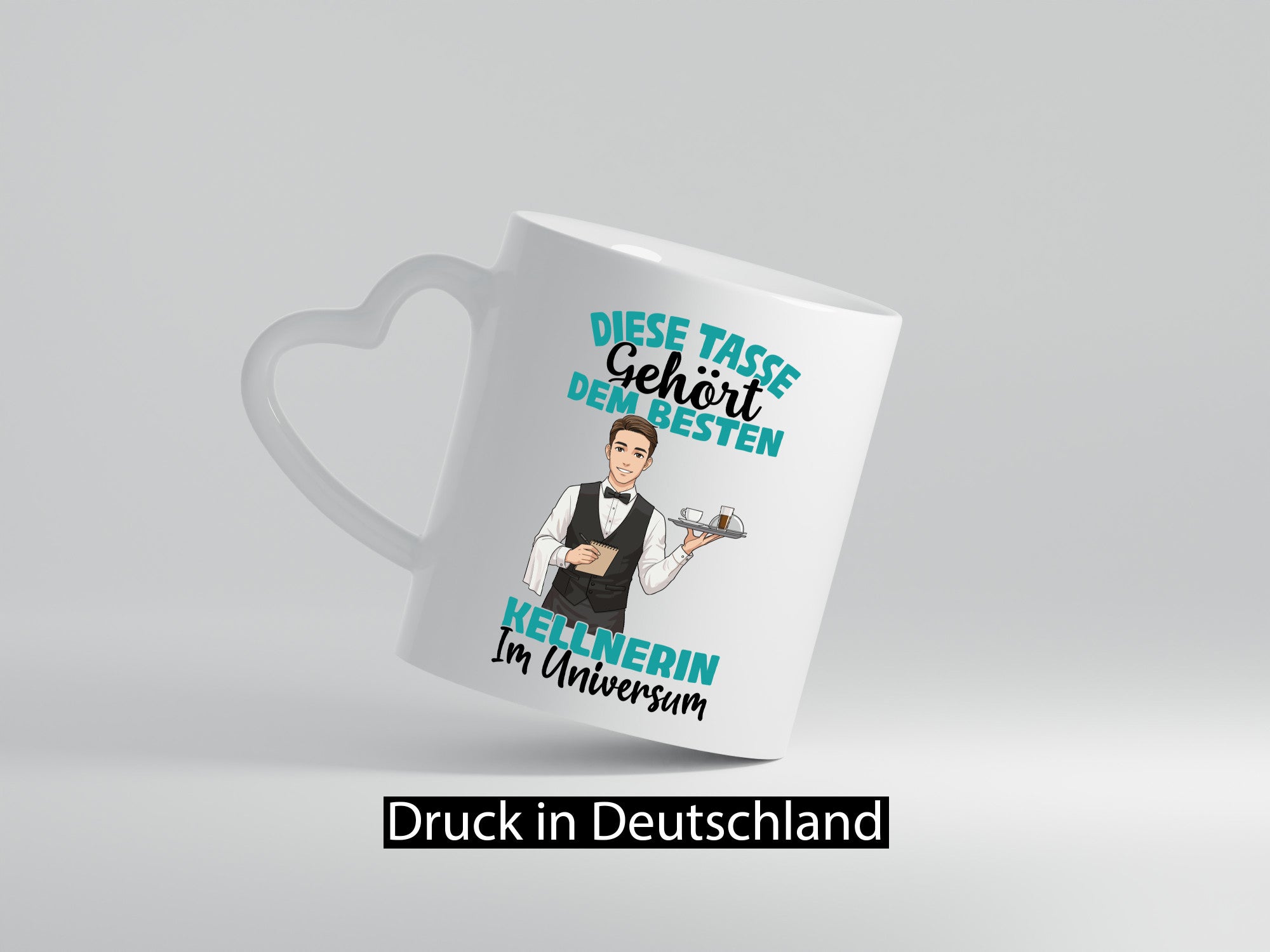 Im Universum: Kellner | kellnern Bedienung lustig Humor Geschenkidee Geschenk