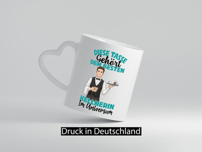 Im Universum: Kellner | kellnern Bedienung lustig Humor Geschenkidee Geschenk