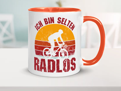 Ich bin Selten Radlos | Radfahrer Mountainbike Humor Geschenkidee Tasse