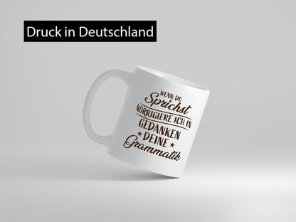 Grammatik korrigieren während du sprichst | Sterne lustig Humor Geschenkidee