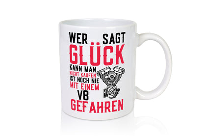 Glück kann man kaufen | V8 Motor Autofan Zahnrad Auto lustiger Spruch Geschenk