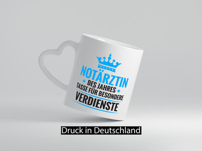 Besonderer Verdienst: Notärztin | Ärztin lustiger Spruch Geschenk Humor