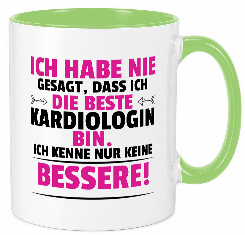 Die Beste Kardiologin | Kardiologie lustig Humor Geschenkidee Geschenk Tasse