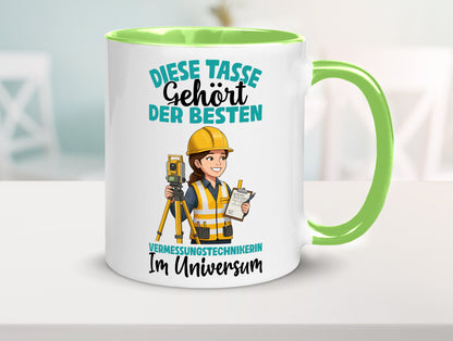 Im Universum: Vermessungstechnikerin | Techniker lustiger Spruch Geschenk Humor