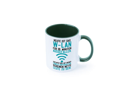 10 Minuten W-Lan Ausfall | Nerd Computer PC Gamer lustig Humor Geschenkidee Tasse