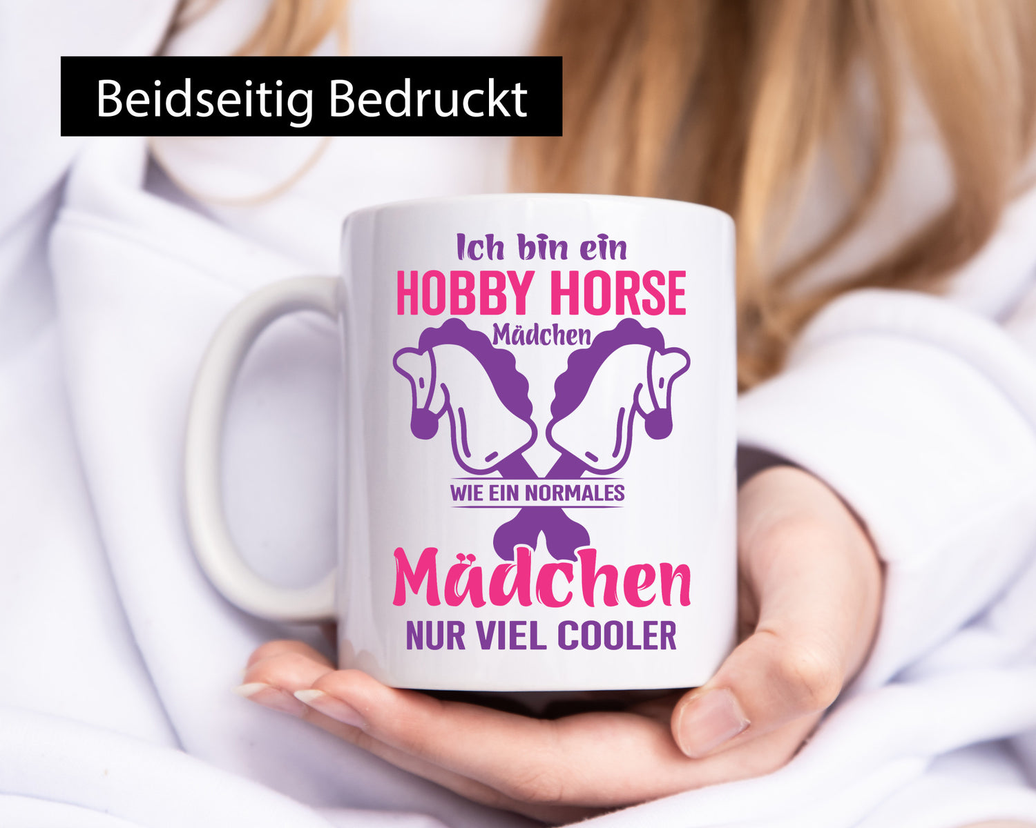 Ich bin ein Happy Horse Mädchen | Pferde Reiten Geschenkidee Humor Tasse