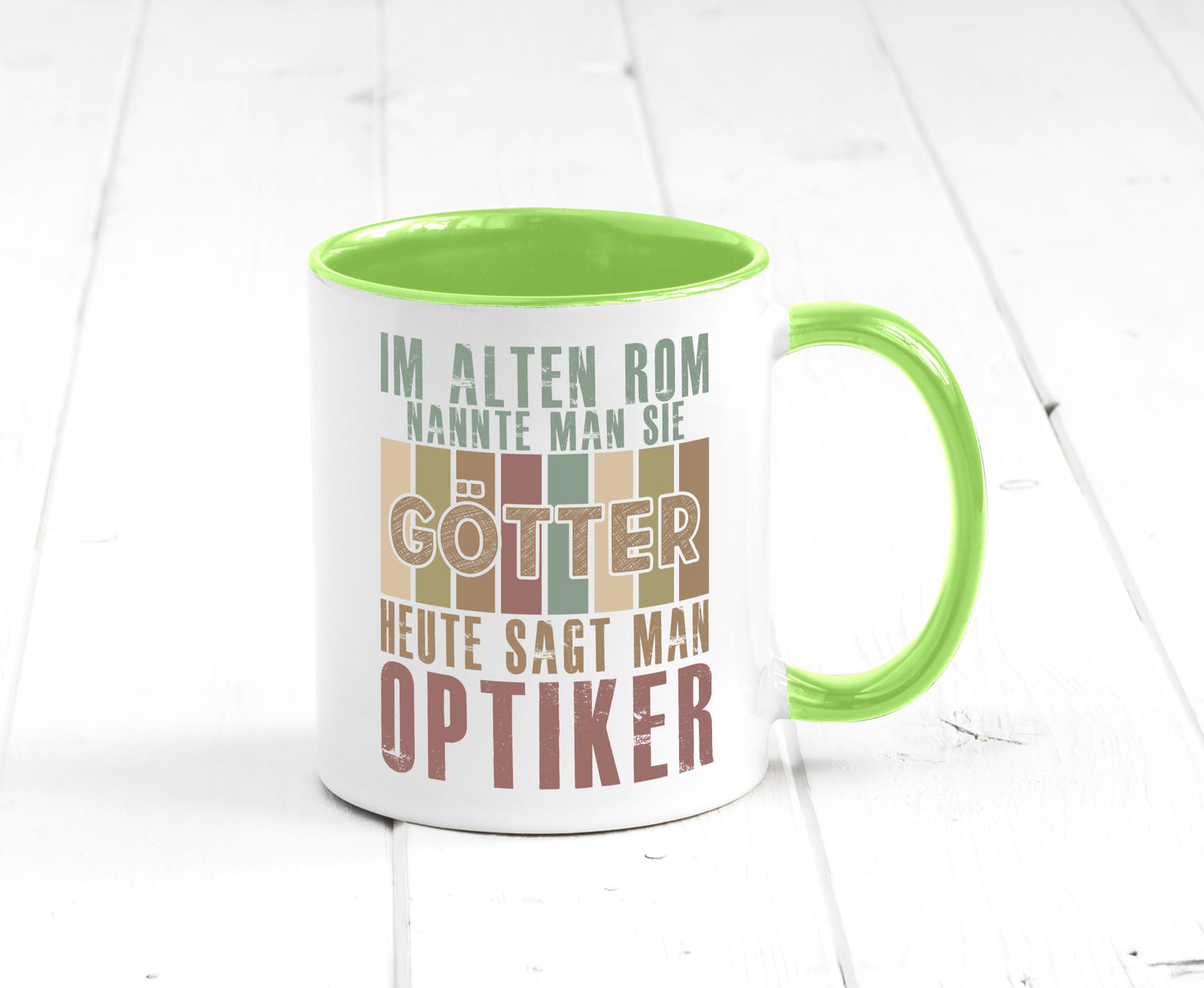 Heute sagt man: Optiker | Augenoptiker Geschenkidee Humor Tasse