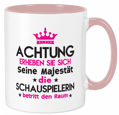 Seine Majestät Schauspielerin | Theater Geschenk Humor Geschenkidee lustiger Tasse