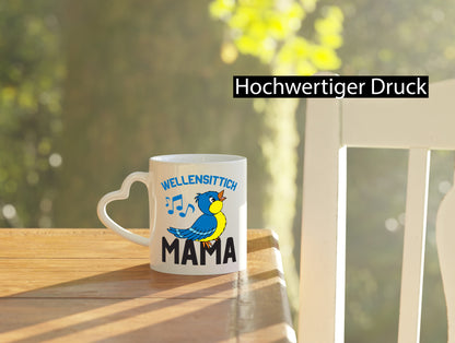 Wellensittich Mama | Vogelbesitzerin Vögel v2 lustig Familie Geschenkidee