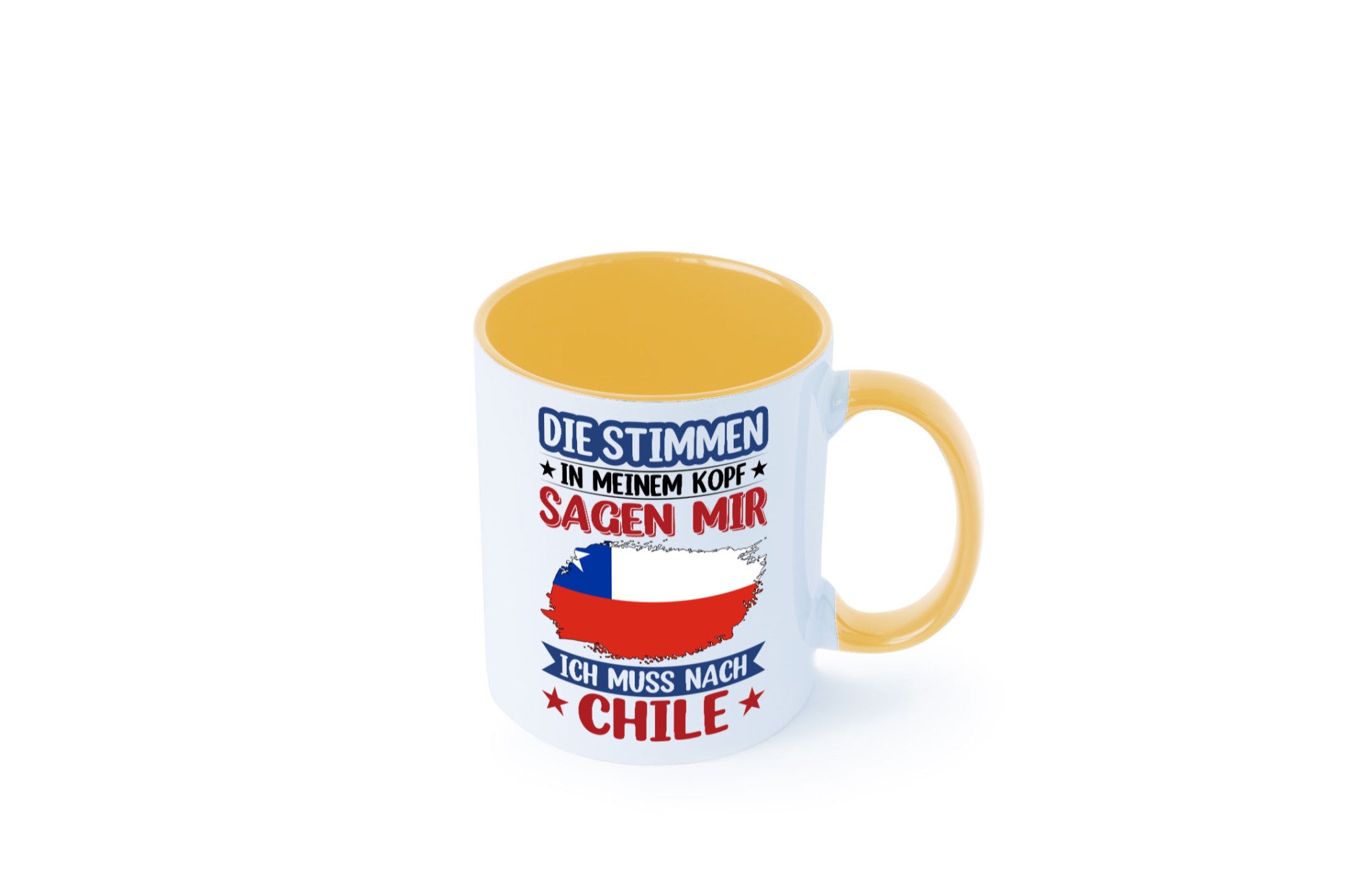 Chile | Urlaub Stimmen in meinem Kopf Traumland Geschenkidee Humor Tasse