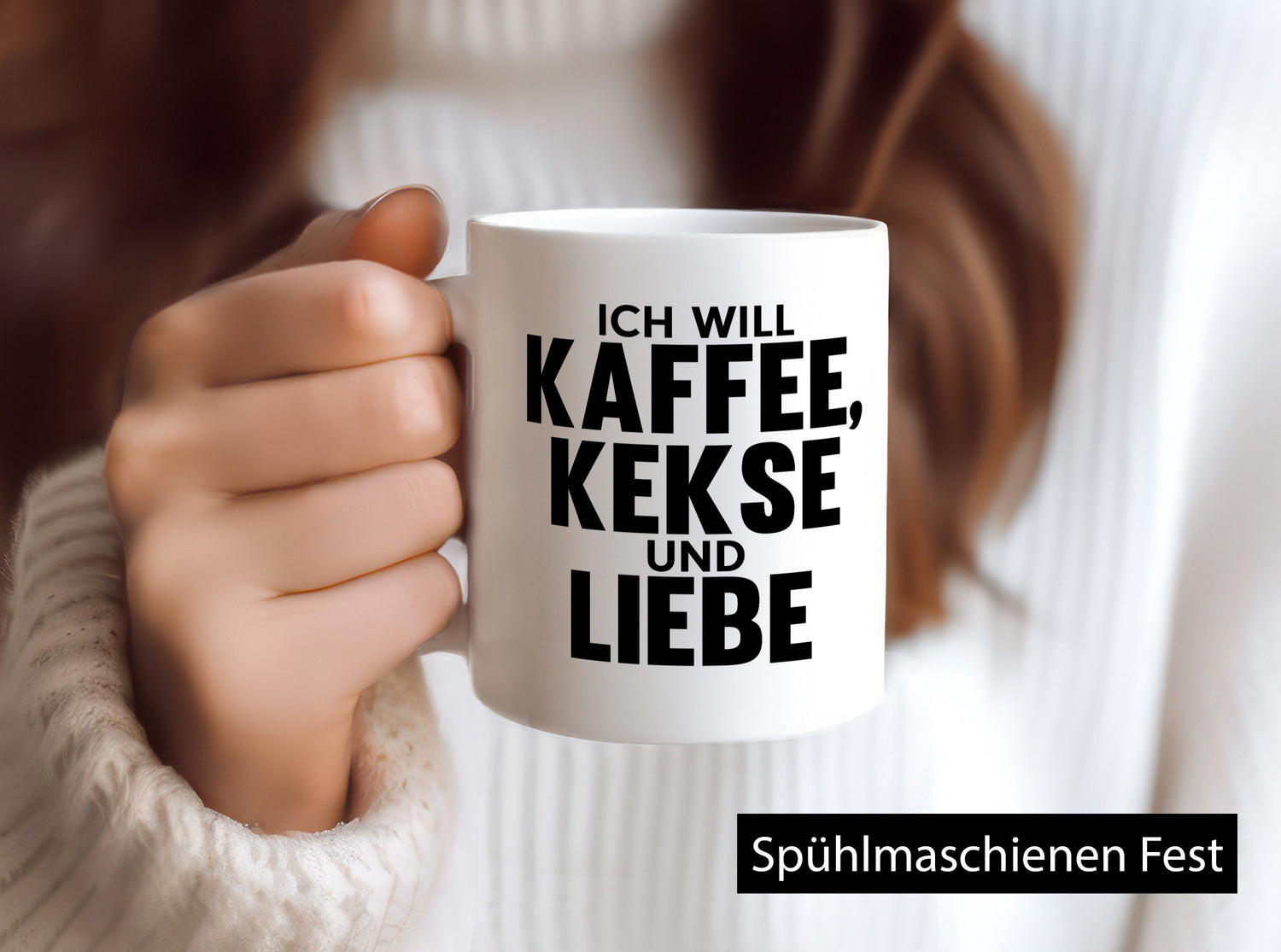 Ich will Kaffee, kekse und Liebe | Beziehung Kaffeetrinker Geschenk Humor