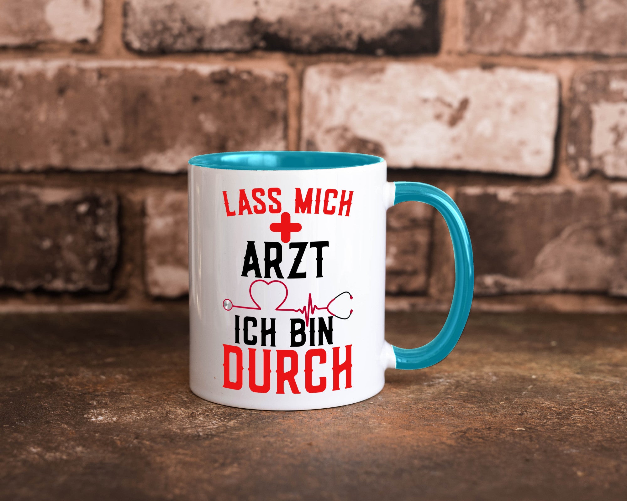 Arzt | Lass mich durch Herz Doktor Krankenhaus Puls Humor Geschenkidee Tasse