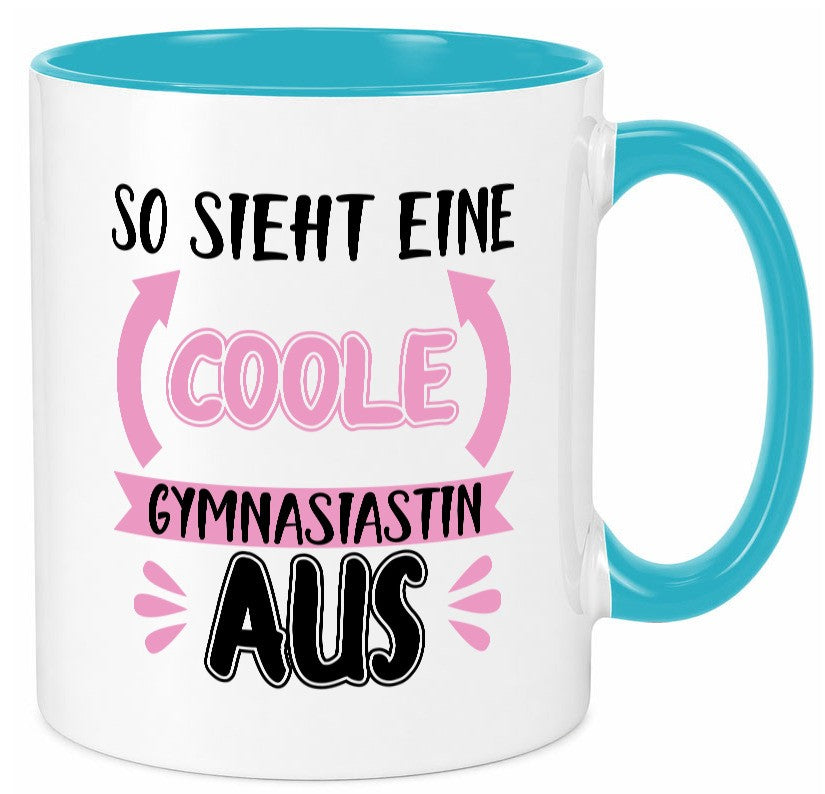 Coole Gymnasiastin | Mädchen Tasse Schülerin lustig Humor Geschenkidee Geschenk