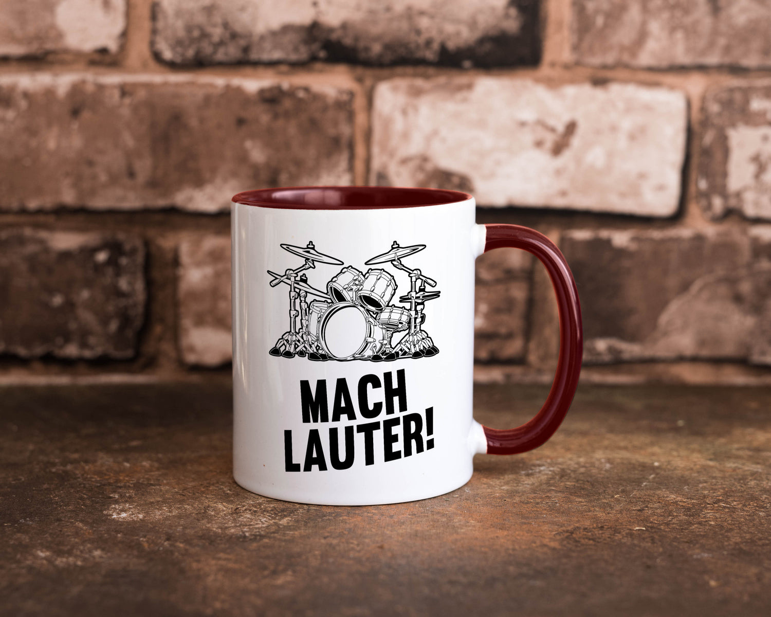 Mach lauter | Schlagzeug Band Musiker Geschenkidee Humor Tasse