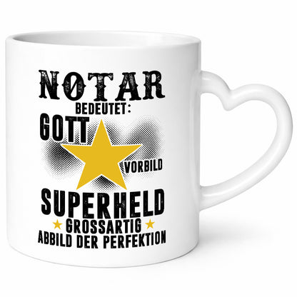 Bedeutung von Notar | Jurist Geschenkidee Humor Tasse