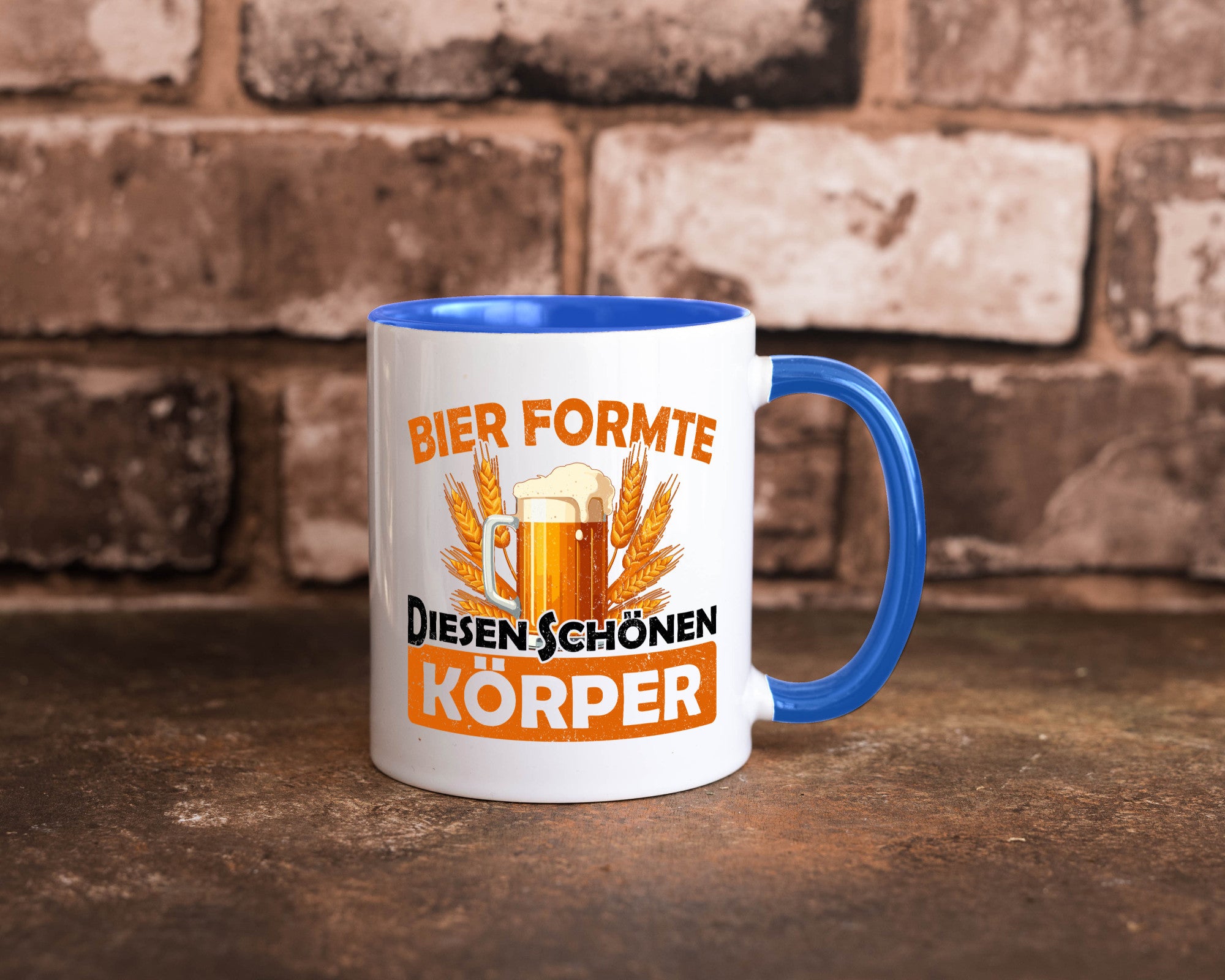 Bier förmte diesen Körper | bierliebhaber v2 Humor Geschenkidee Tasse