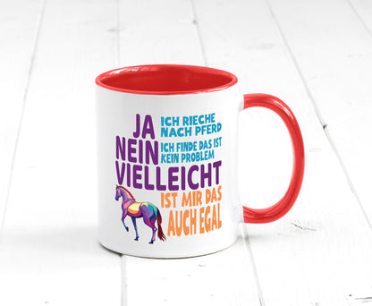 Ja ich Rieche nach Pferd | Reiten Pferdestall lustiger Spruch Geschenk Humor
