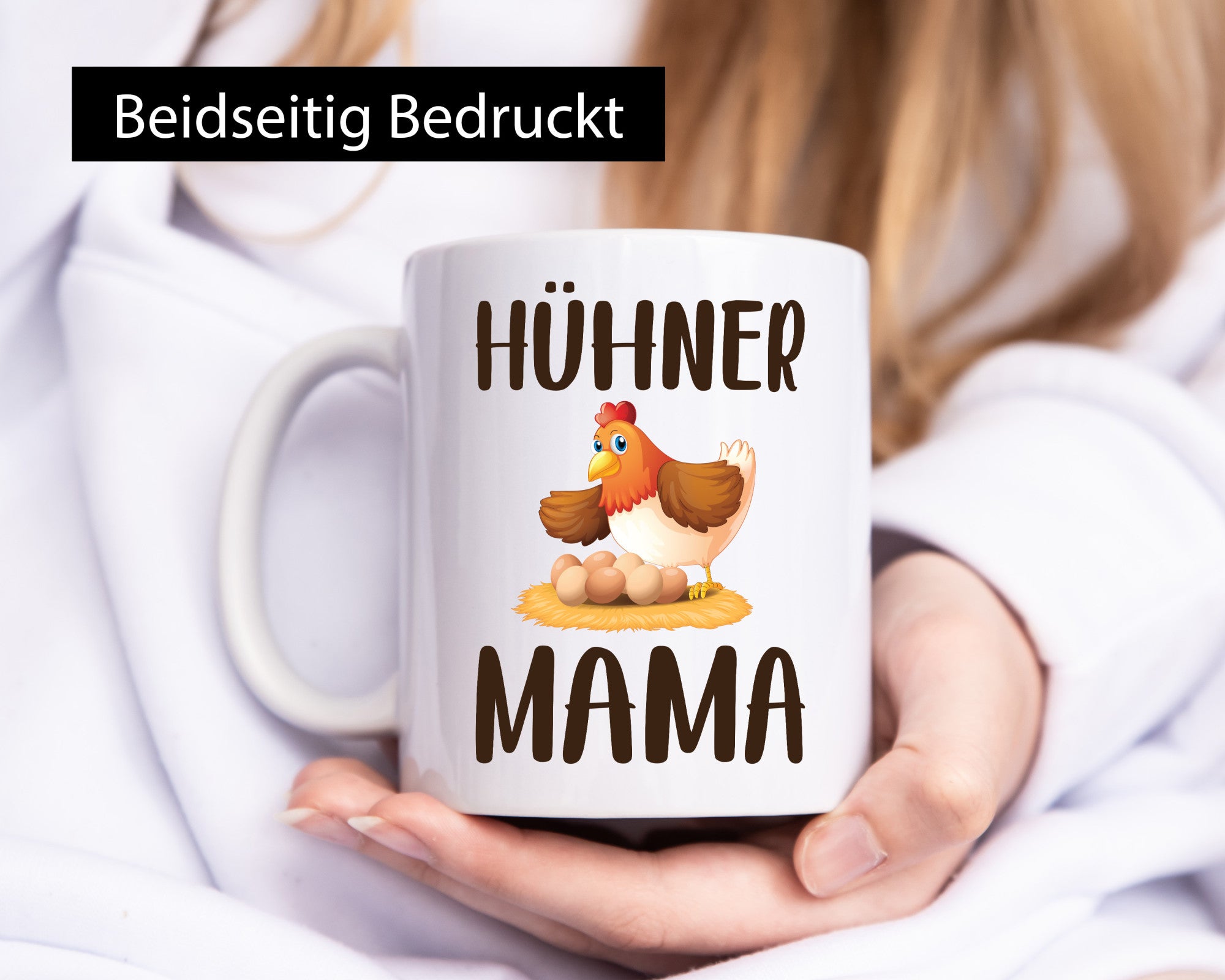 Hühner Mama | Glucke Eier Geschenk Familie Geschenkidee lustiger Spruch Tasse
