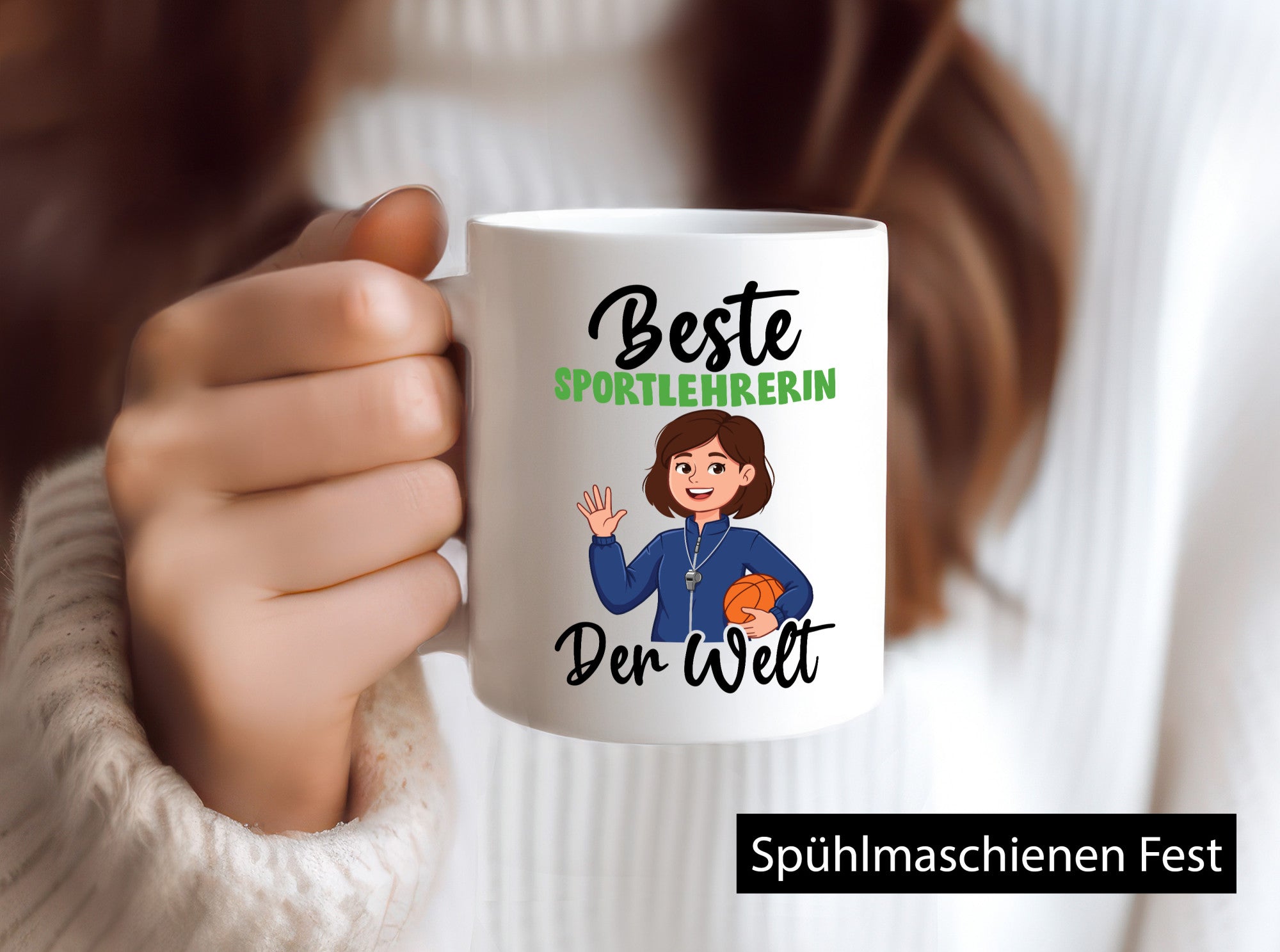Beste Sportlehrerin | Lehrer Sport v2 lustig Humor Geschenkidee Geschenk Tasse