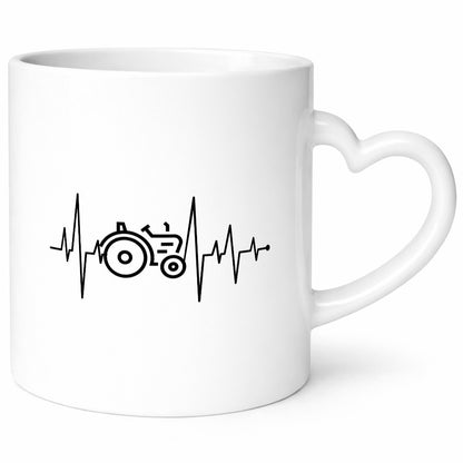 Trekker Herzschlag | Bauer Traktor Landwirt lustiger Spruch Geschenk Humor