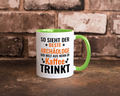 Kaffee trinkt: Archäologe | Archäologie Forscher lustig Humor Geschenkidee