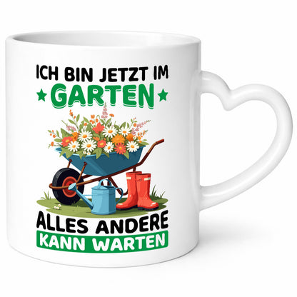 Im Garten alles andere kann warten | Gärtner Gartenarbeit Geschenk Arbeit