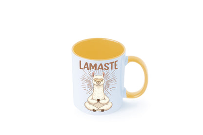Lamaste | Lama Namaste lustiger Spruch Geschenk Humor Geschenkidee Tasse