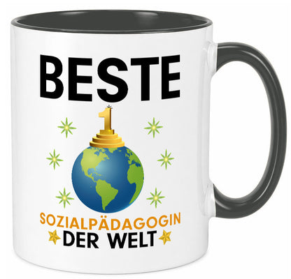 Welt Beste Sozialpädagogin | Humor Pädagogin Geschenkidee Tasse