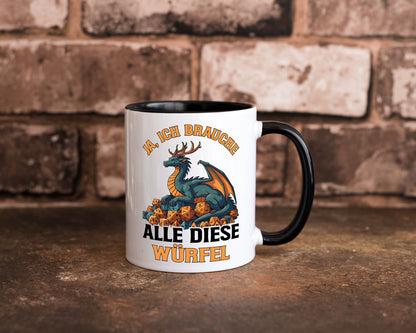 Ja ich brauche alle diese Würfel | Drache Rollenspiel v2 Geschenk Humor