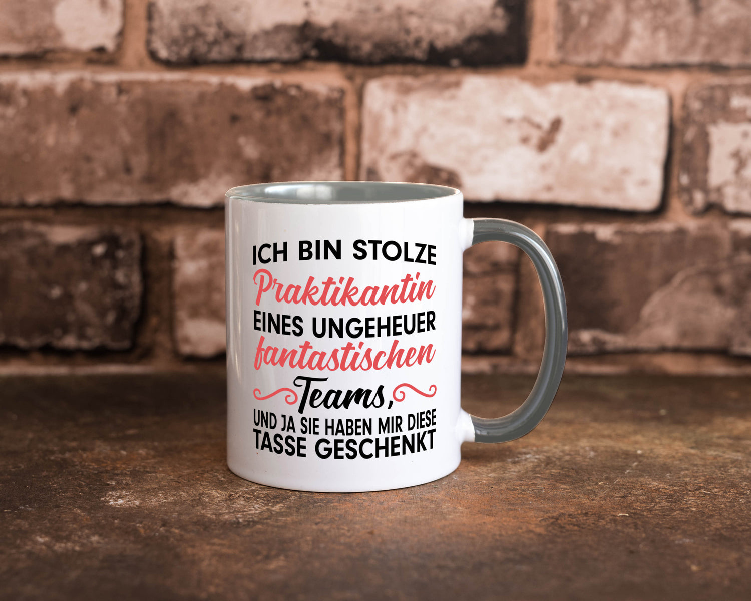 Stolze Praktikantin | Arbeitswelt Tasse Praktikum Geschenk Arbeit Kollegen Büro