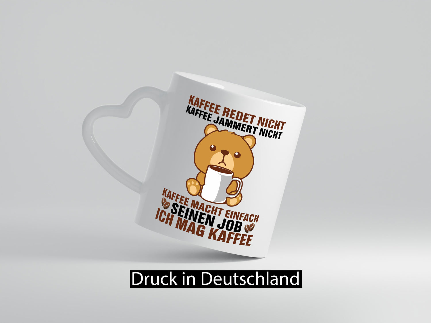 Kaffee redet nicht jammer ist toll Humor Geschenkidee Tasse