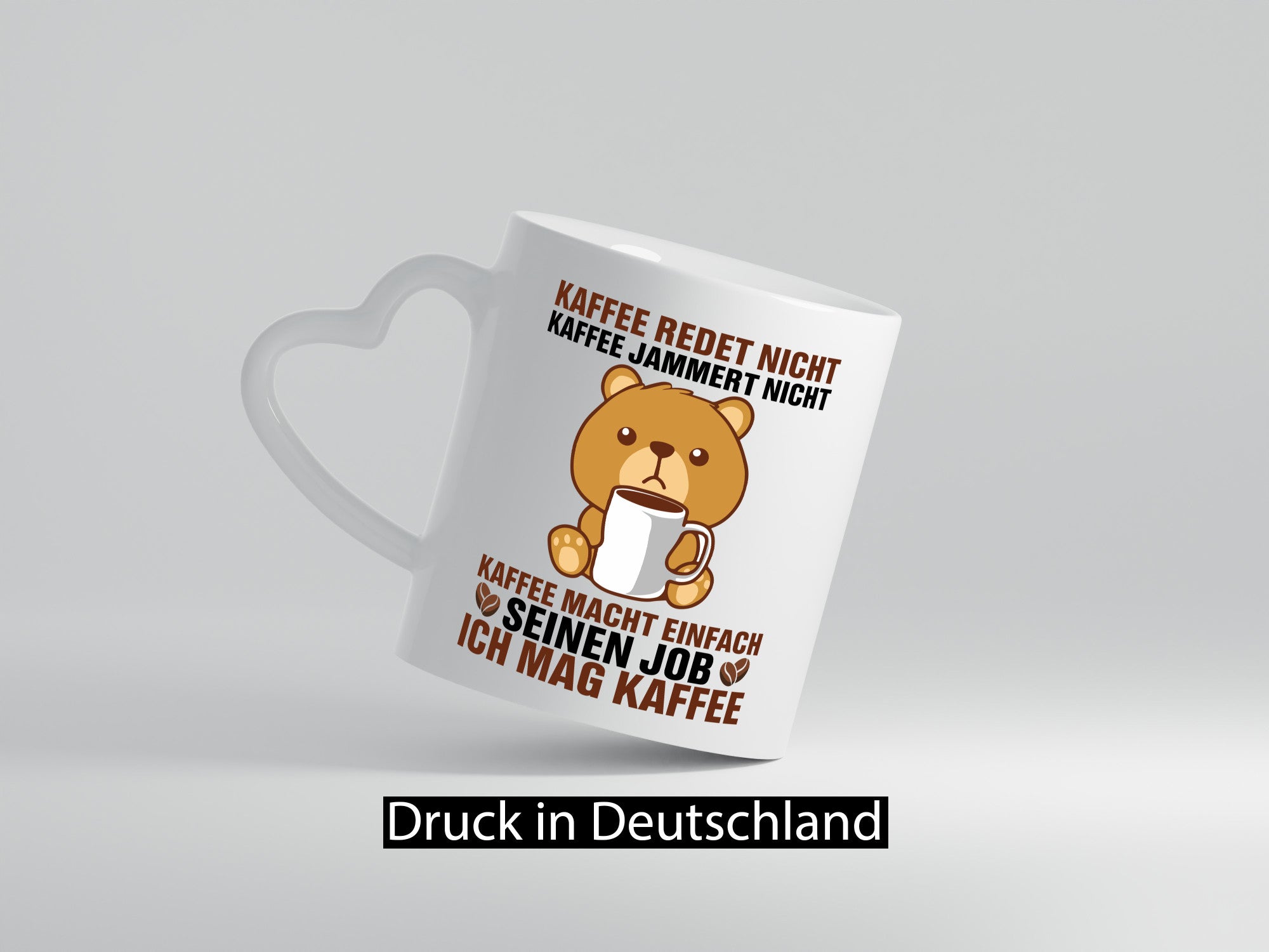 Kaffee redet nicht jammer ist toll Humor Geschenkidee Tasse