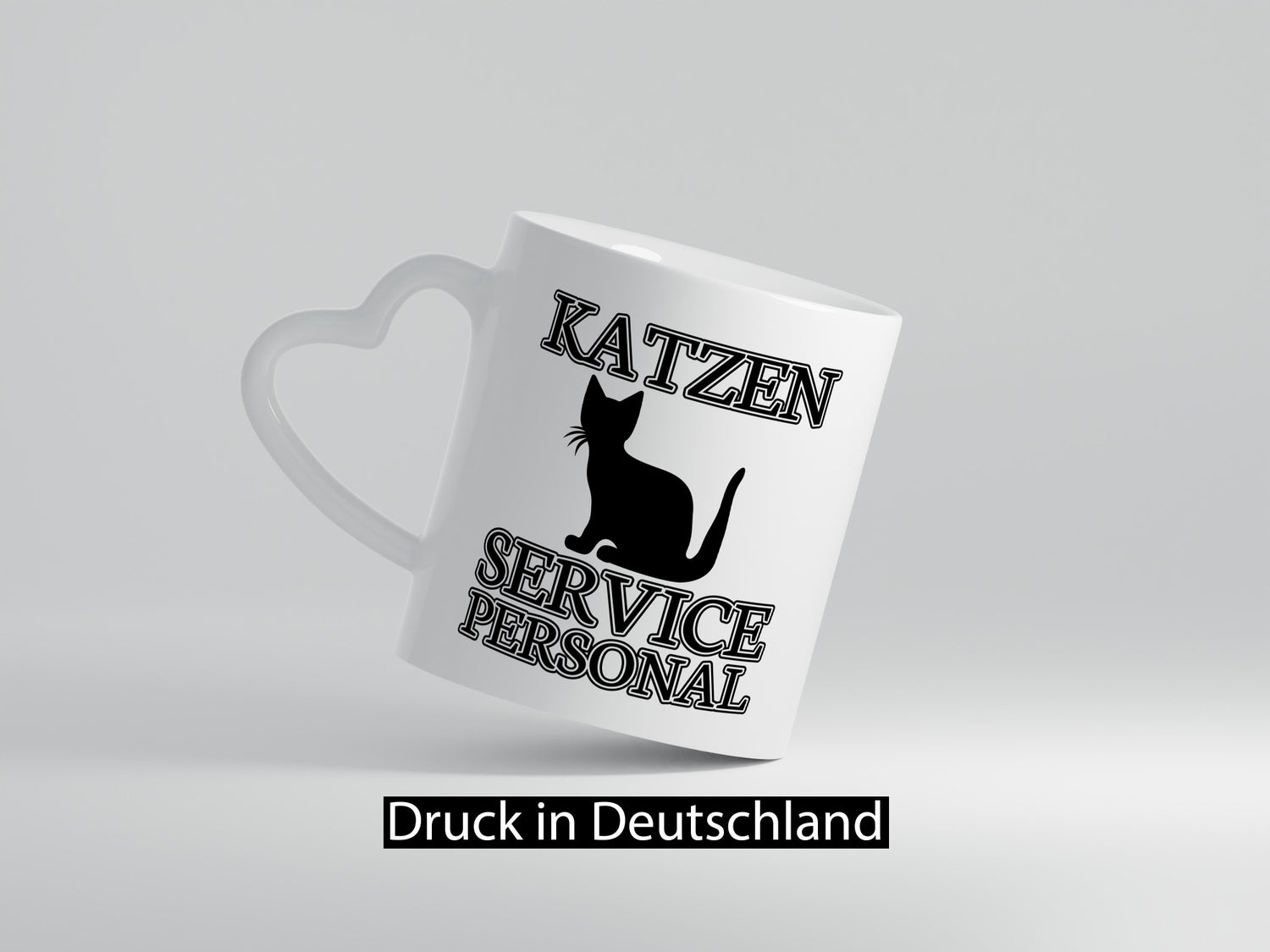 Katzen Service Personal | Katzenbesitzer Tasse Humor lustiger Spruch Geschenk