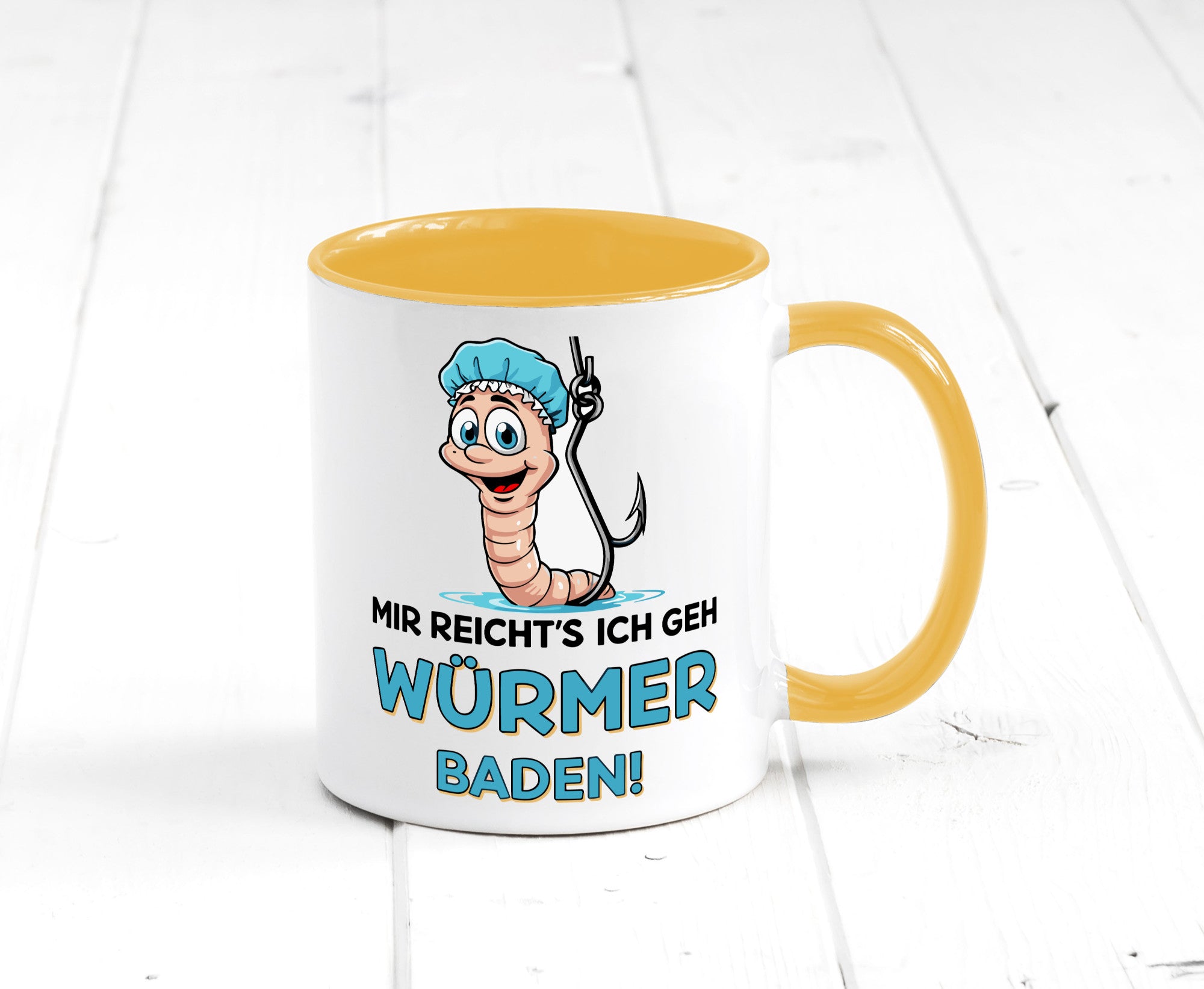 Mir reichts ich geh Würmer Baden | Angler Angeln Geschenk Humor Geschenkidee