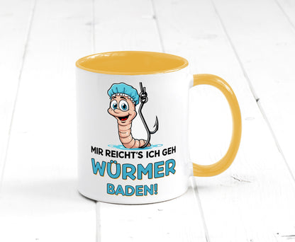 Mir reichts ich geh Würmer Baden | Angler Angeln Geschenk Humor Geschenkidee